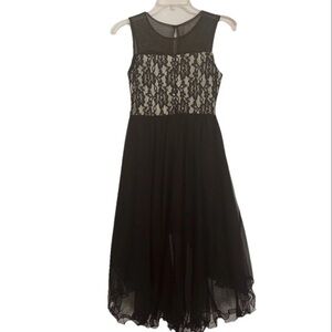 Fashion Nova Black Lace Formal Kids Dress